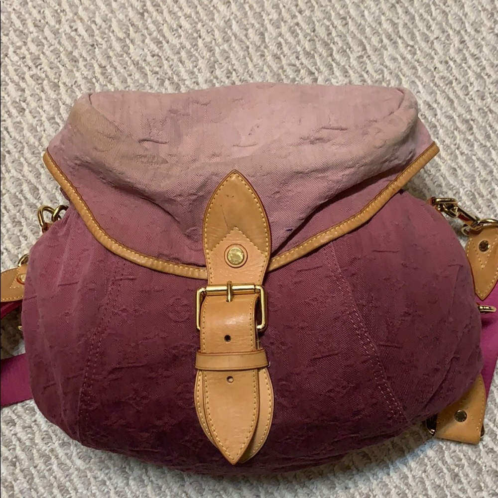 Louis Vuitton Sunshine RARE pink denim crossbody